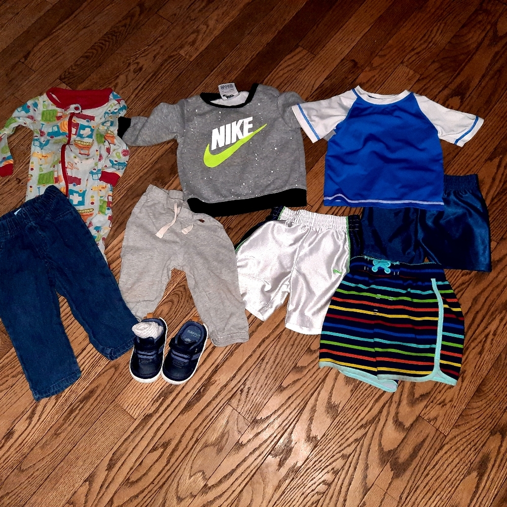 Baby Boy 0-12mon Clothes Lot All Seasons. 1 pair 3
